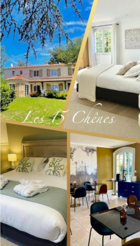 LES 15 CHENES Chambres d hôtes, parc arboré de 5000 m2 à 20KM du PUYDUFOU Une suite familiale et 3 chambres doubles